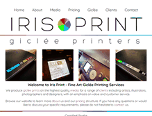 Tablet Screenshot of irisprint.co.uk